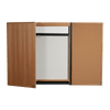 Solid wood conference board with square corners