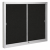 Black felt glass cabinet - Series 670