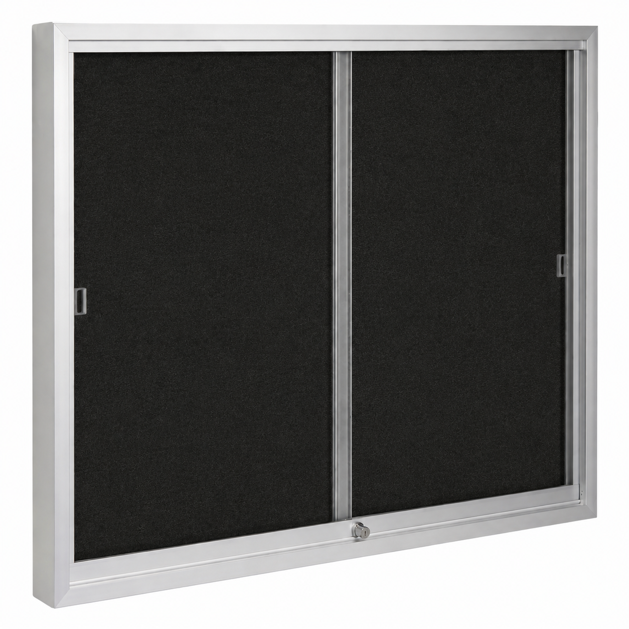 Black felt glass cabinet - Series 670