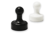 Pawn-shaped magnet for glass boards
