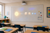 Tableau blanc de projection magnétique 106'' avec surface effaçable à sec