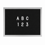 Ensemble de lettres blanches